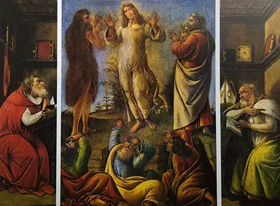 Transfiguration St Jerome St Augustine Sandro Botticelli